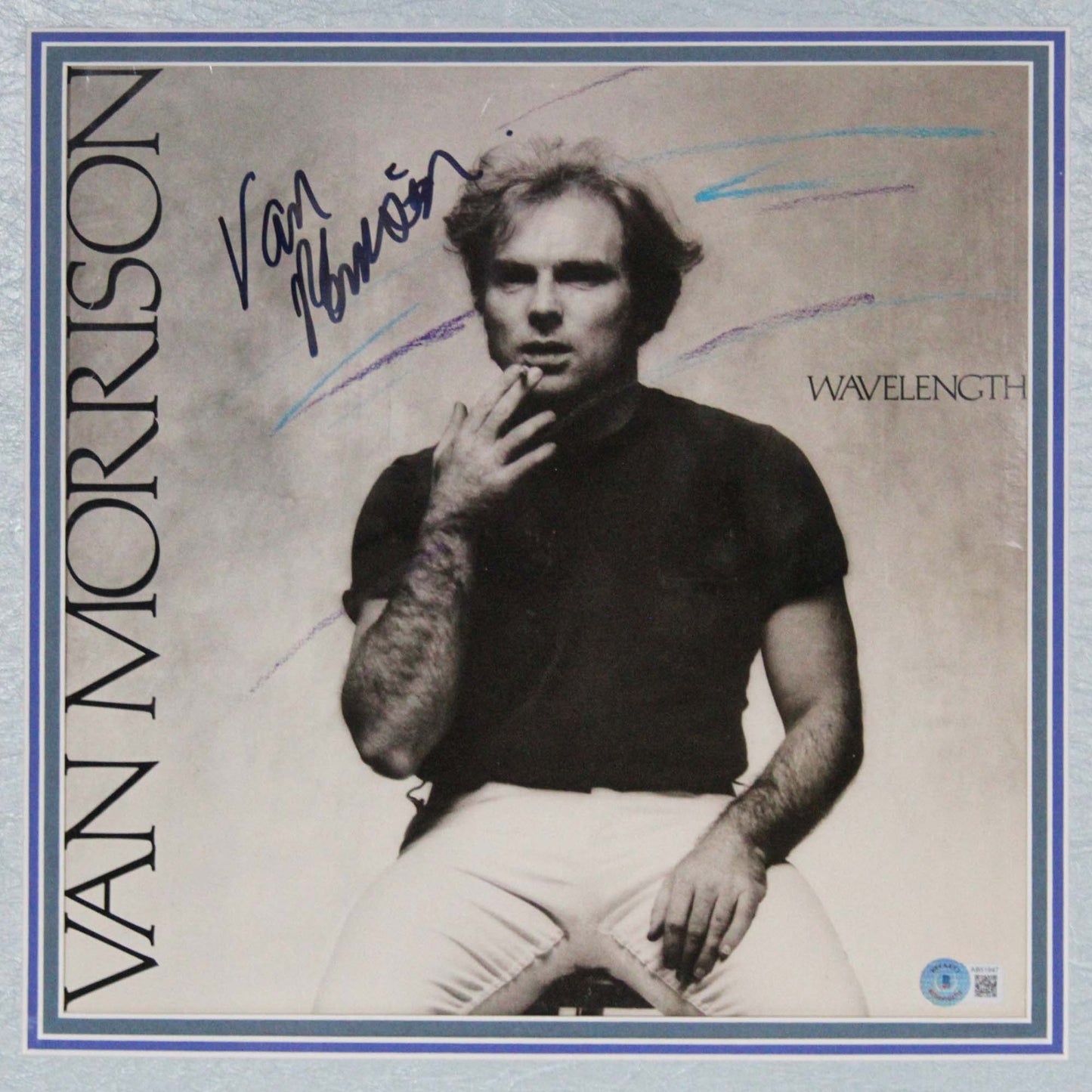 Van Morrison Signed Album Close View
