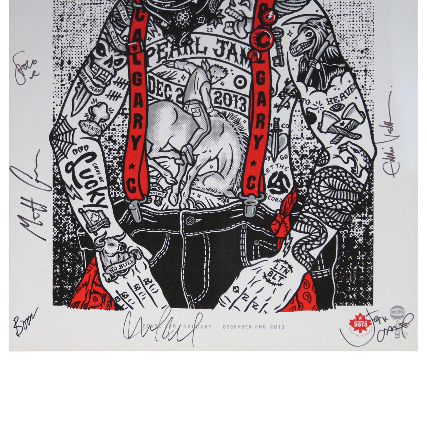 Pearl Jam Multi-Signed Poster Extra