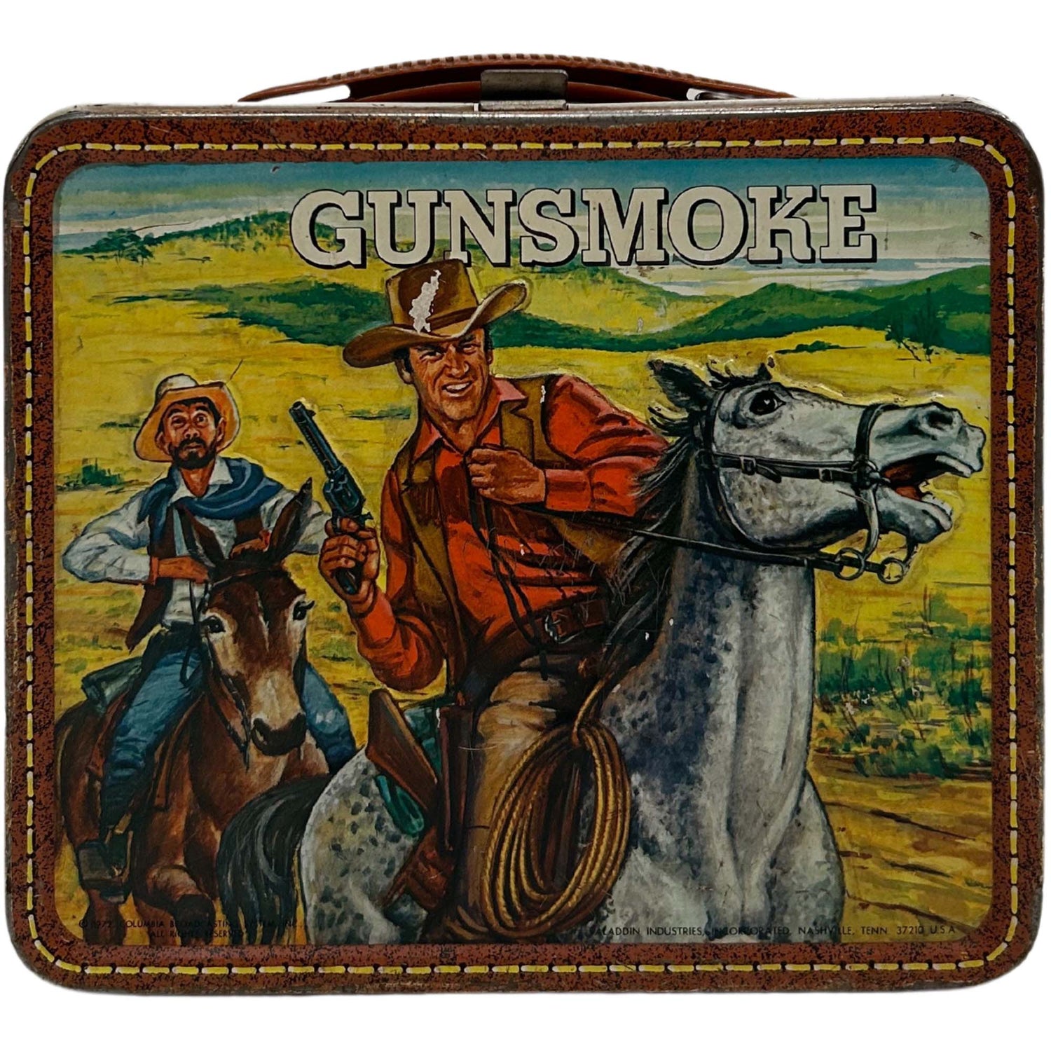 1972 Gunsmoke Lunchbox Back