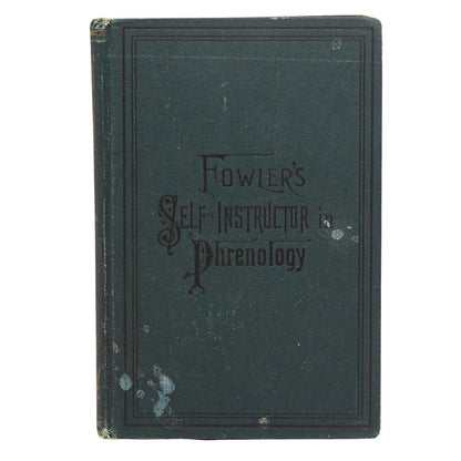 Fowlers Self-Instructor Phrenology Book & Head