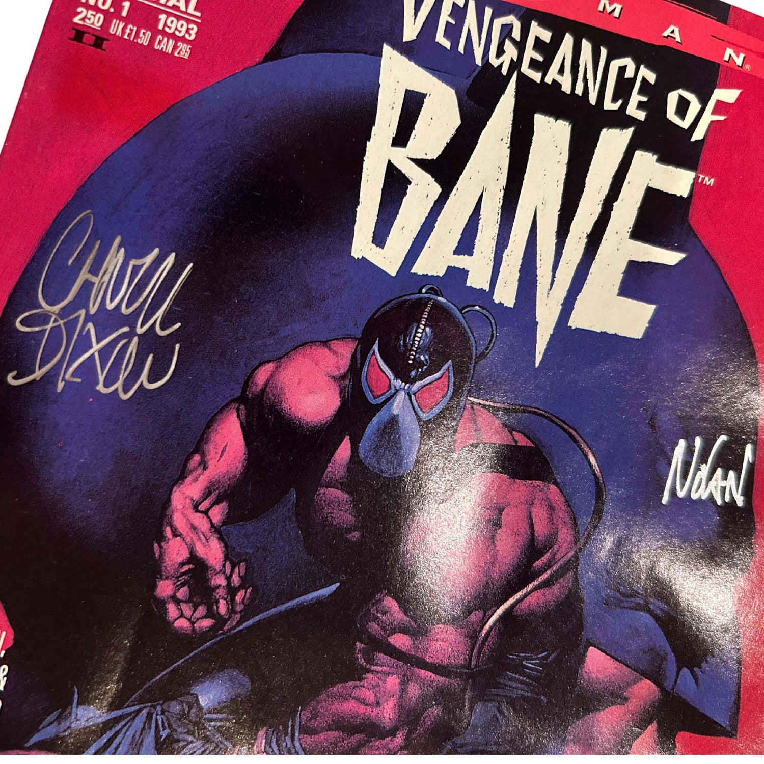 Batman Vengeance of Bane Signed Comic Book Close View