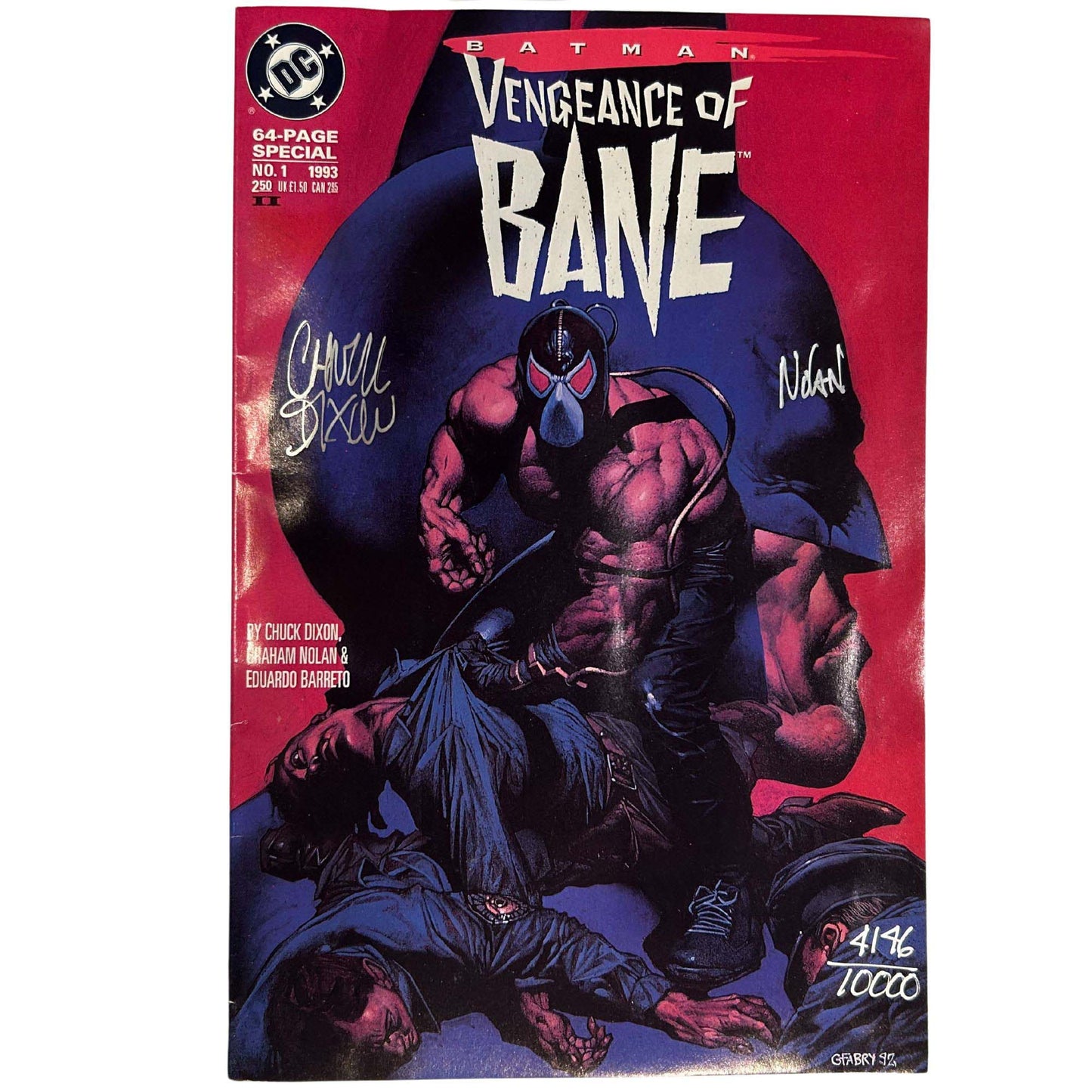 Batman Vengeance of Bane Signed Comic Book ZOOM