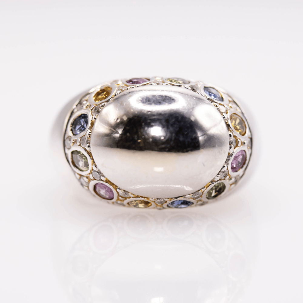 14K Multi-color Ring Gold & Silver Pawn Shop