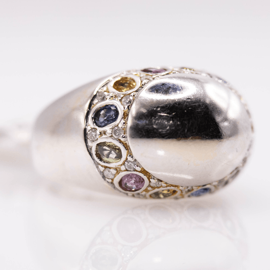 14K Multi-color Ring Gold & Silver Pawn Shop