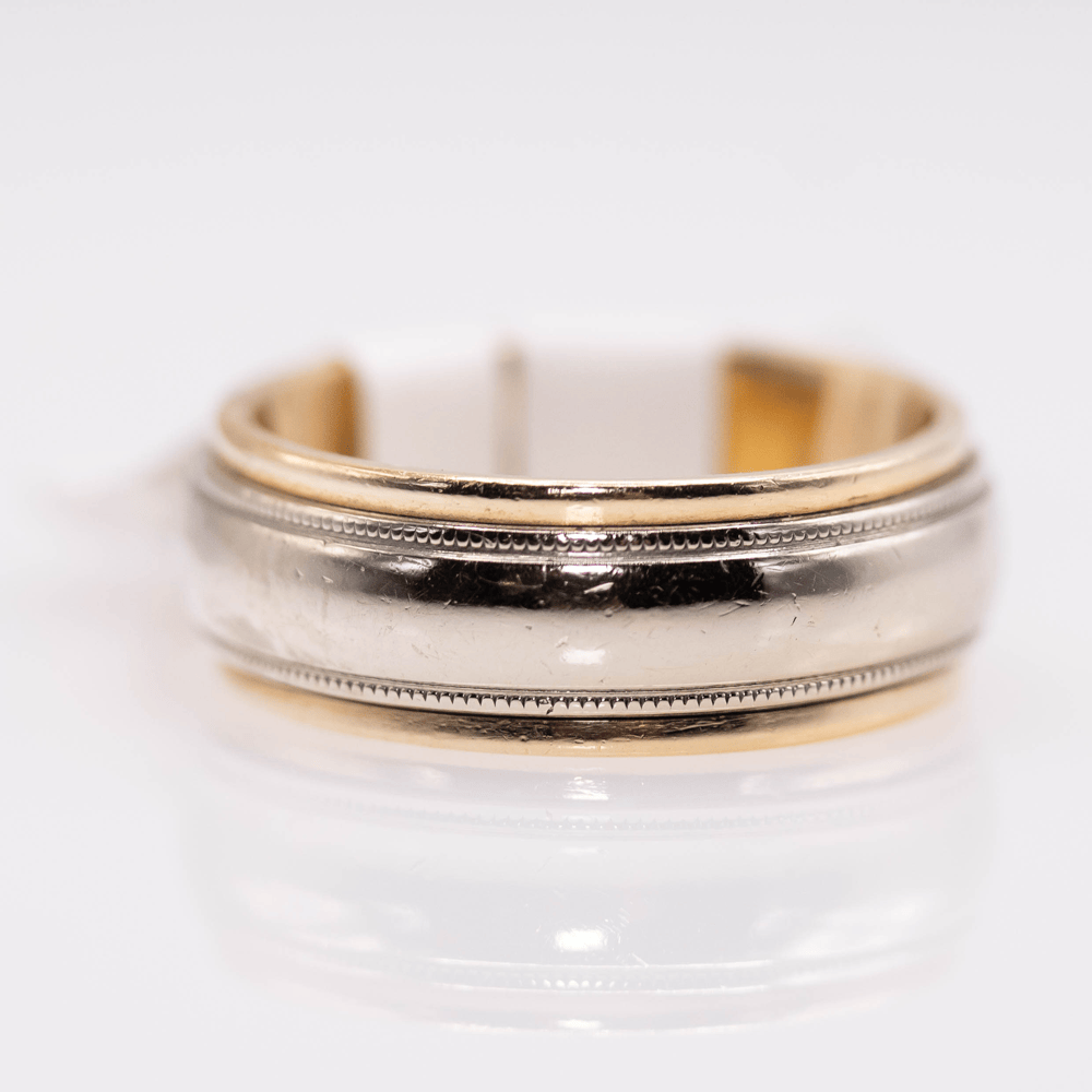 14KYG Wedding Band Gold & Silver Pawn Shop