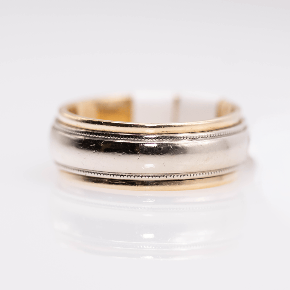 14KYG Wedding Band Gold & Silver Pawn Shop