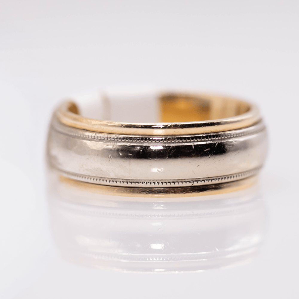 14KYG Wedding Band Gold & Silver Pawn Shop