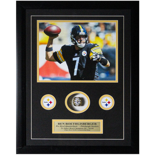 Ben Roethlisberger Super Bowl XLIII Replica Championship Ring Memorabilia Thumbnail