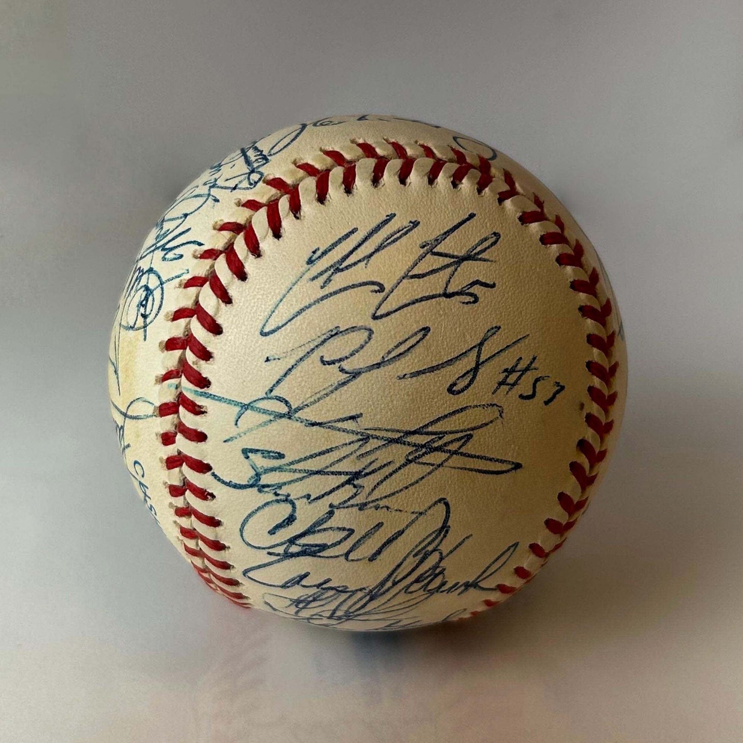 1997 Cleveland Indians Signed Baseball Graded Beckett Autographs