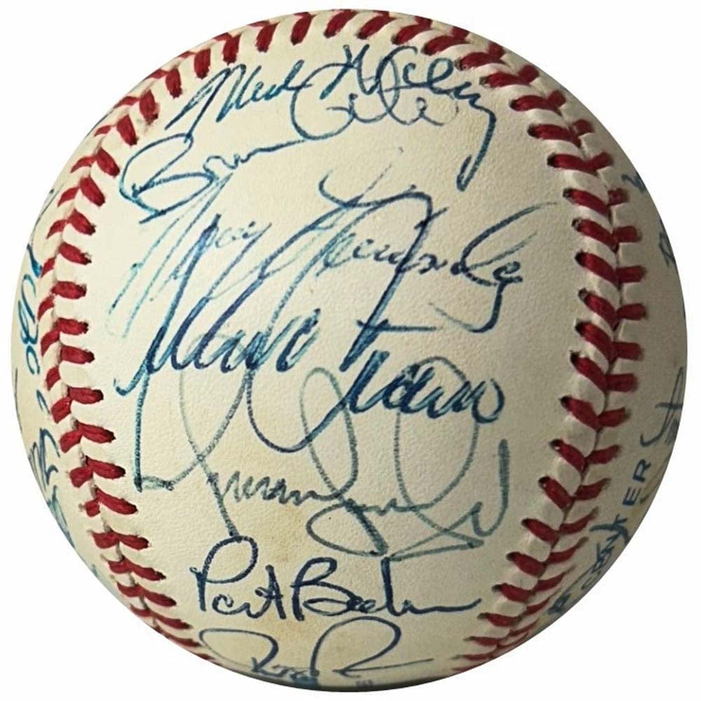 1997 Cleveland Indians Signed Baseball Graded Beckett Thumbnail