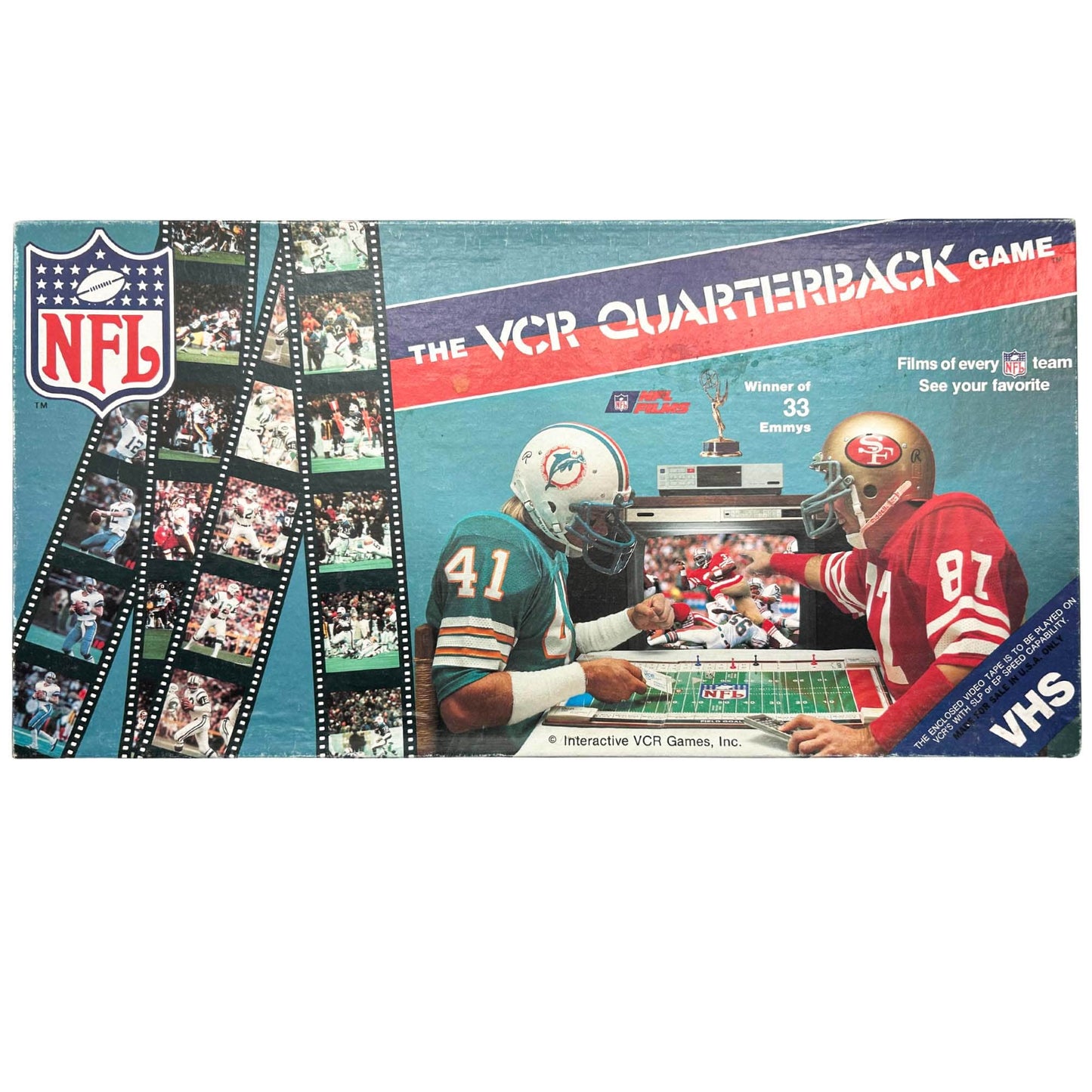 The VCR Quarterback Board Game Box