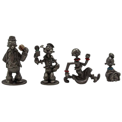 Pewter Popeye Figurine Set of 4 Thumbnail