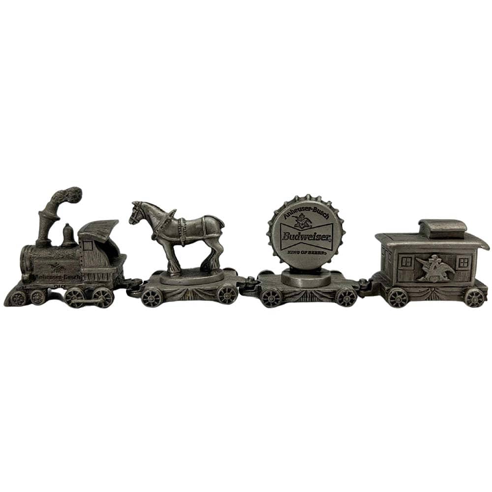 Pewter Budweiser Train Set of 4 Thumbnail