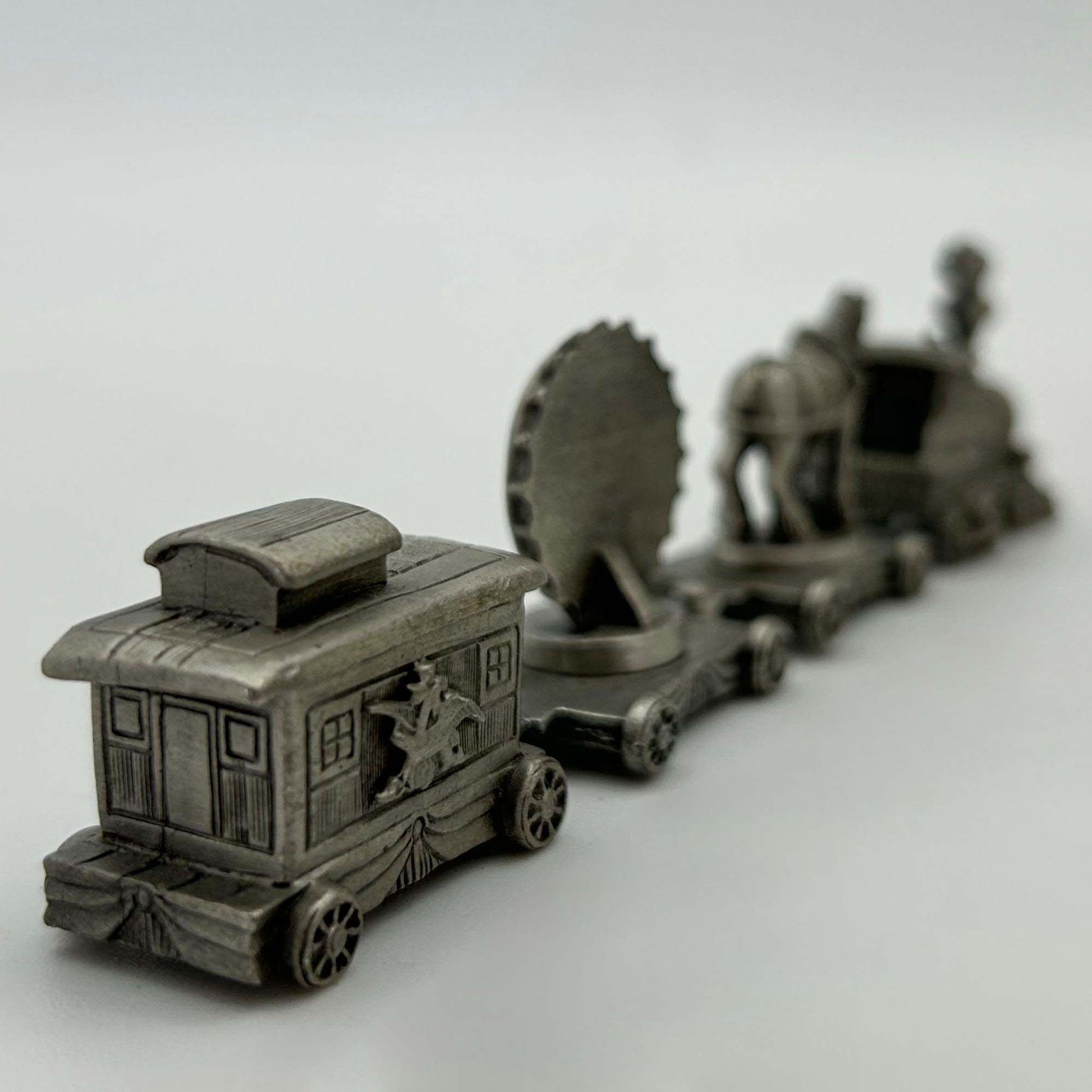 Pewter Budweiser Train Set of 4 Back End