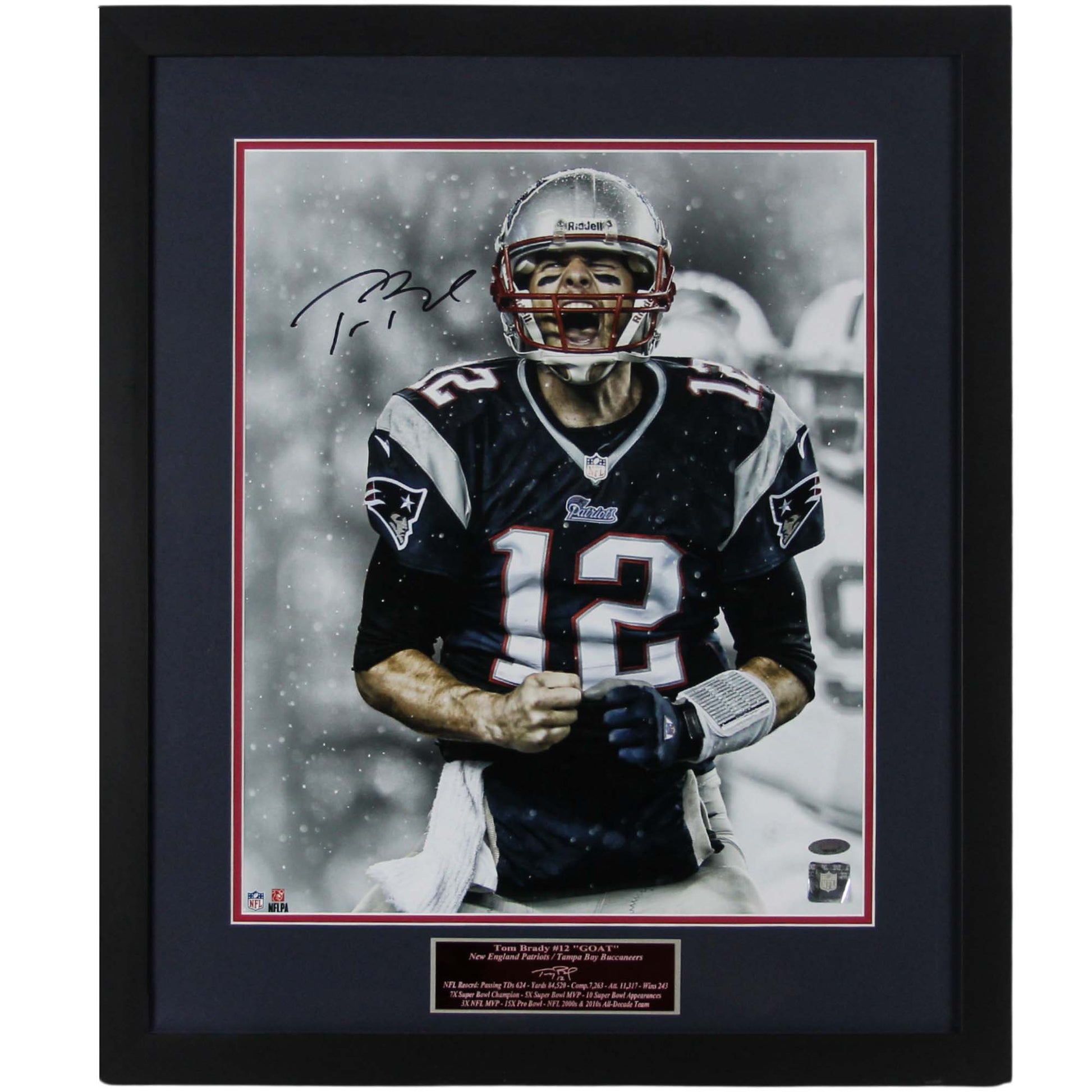 Tom Brady Signed Memorabilia Graded Tri-Star Front