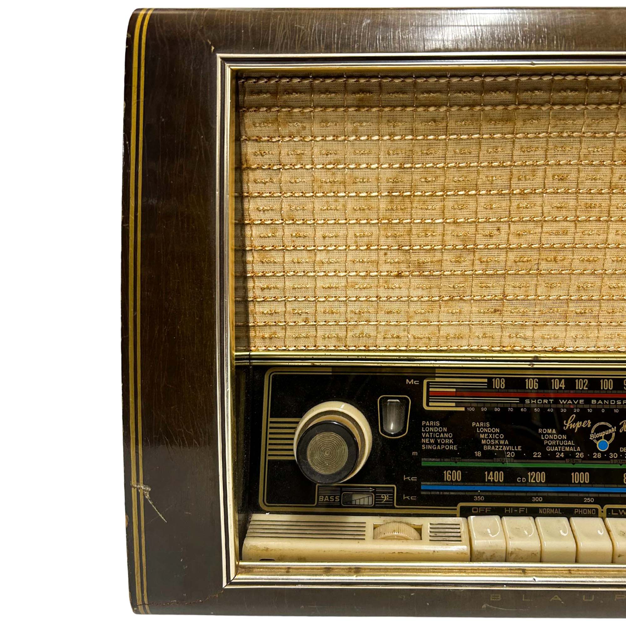 1958 Granada Blaupunkt Tube Radio – Gold & Silver Pawn Shop