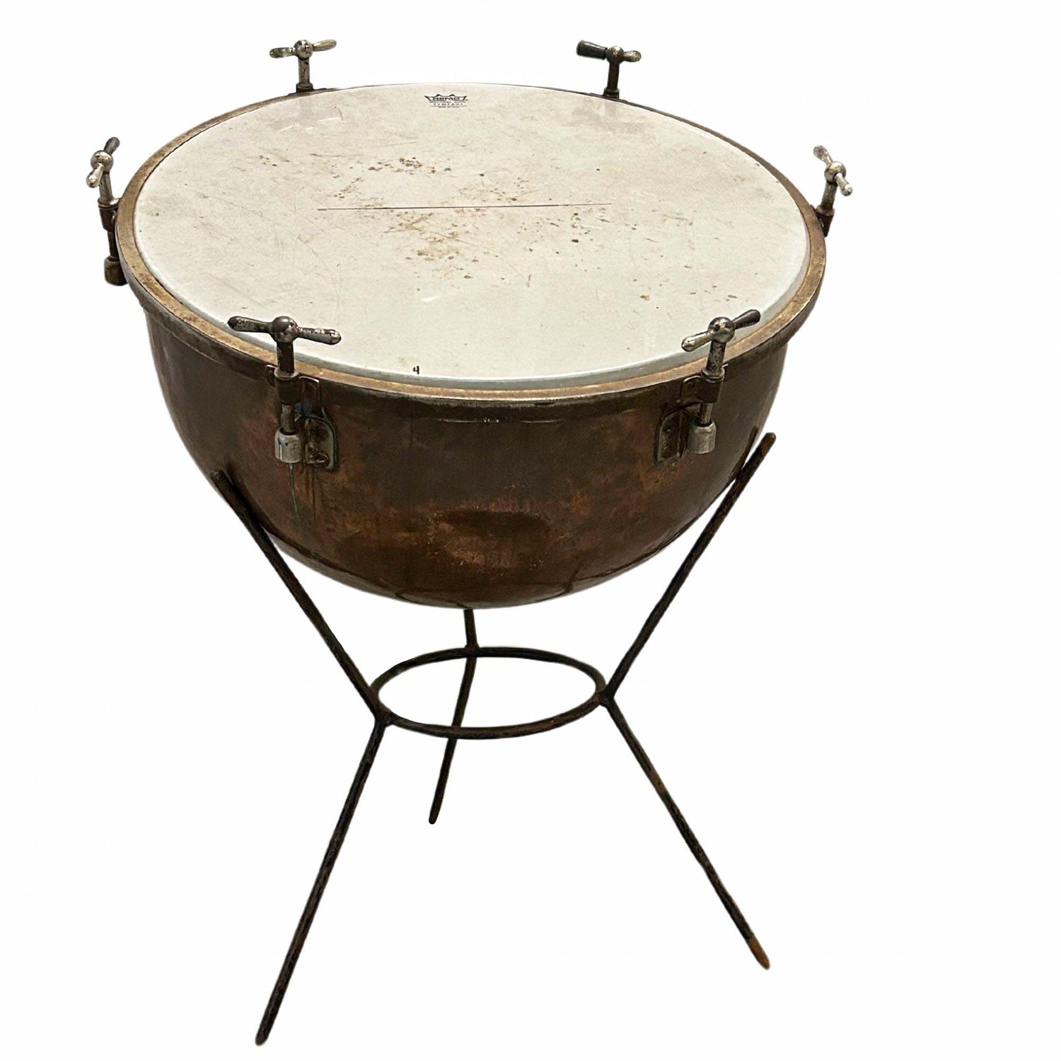 Vintage Wurlitzer Copper Orchestra Kettle Drums  ZOOM