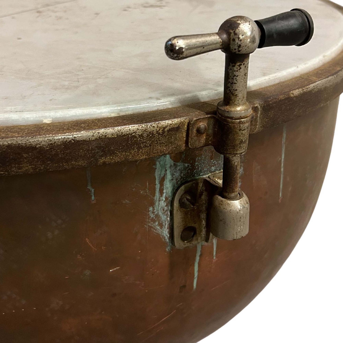 Vintage Wurlitzer Copper Orchestra Kettle Drums Flaw  