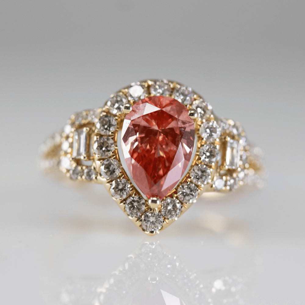 14K Pink Diamond Ring Gold & Silver Pawn Shop