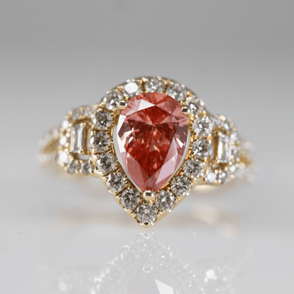 14K Pink Diamond Ring Gold & Silver Pawn Shop