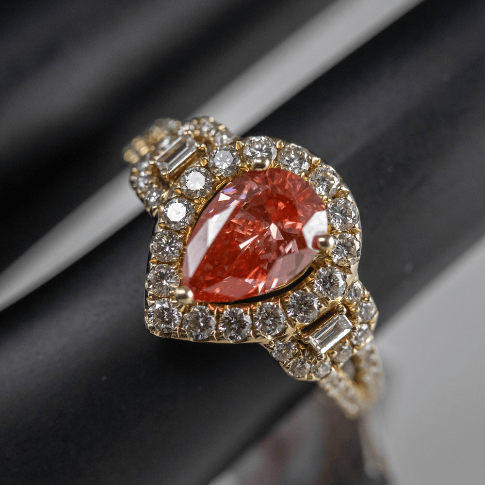 14K Pink Diamond Ring Gold & Silver Pawn Shop