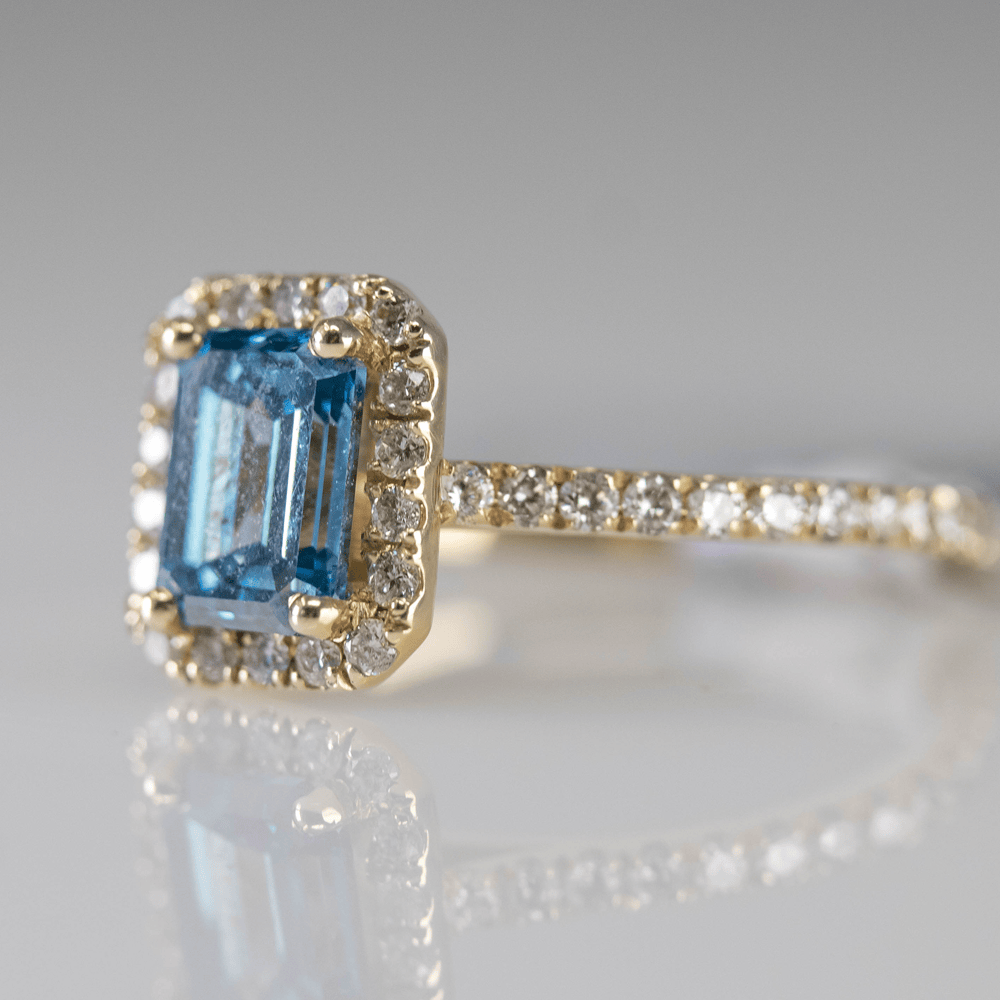 14K Blue Diamond ring Gold & Silver Pawn Shop