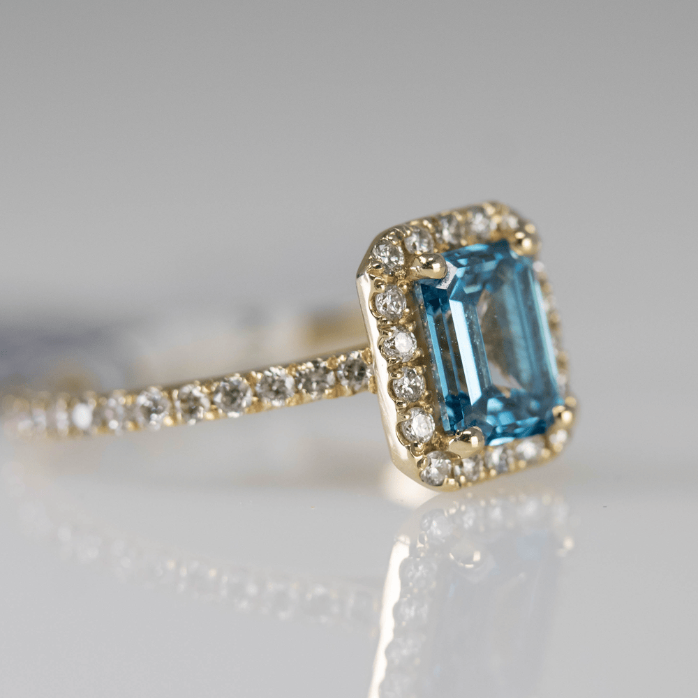 14K Blue Diamond ring Gold & Silver Pawn Shop