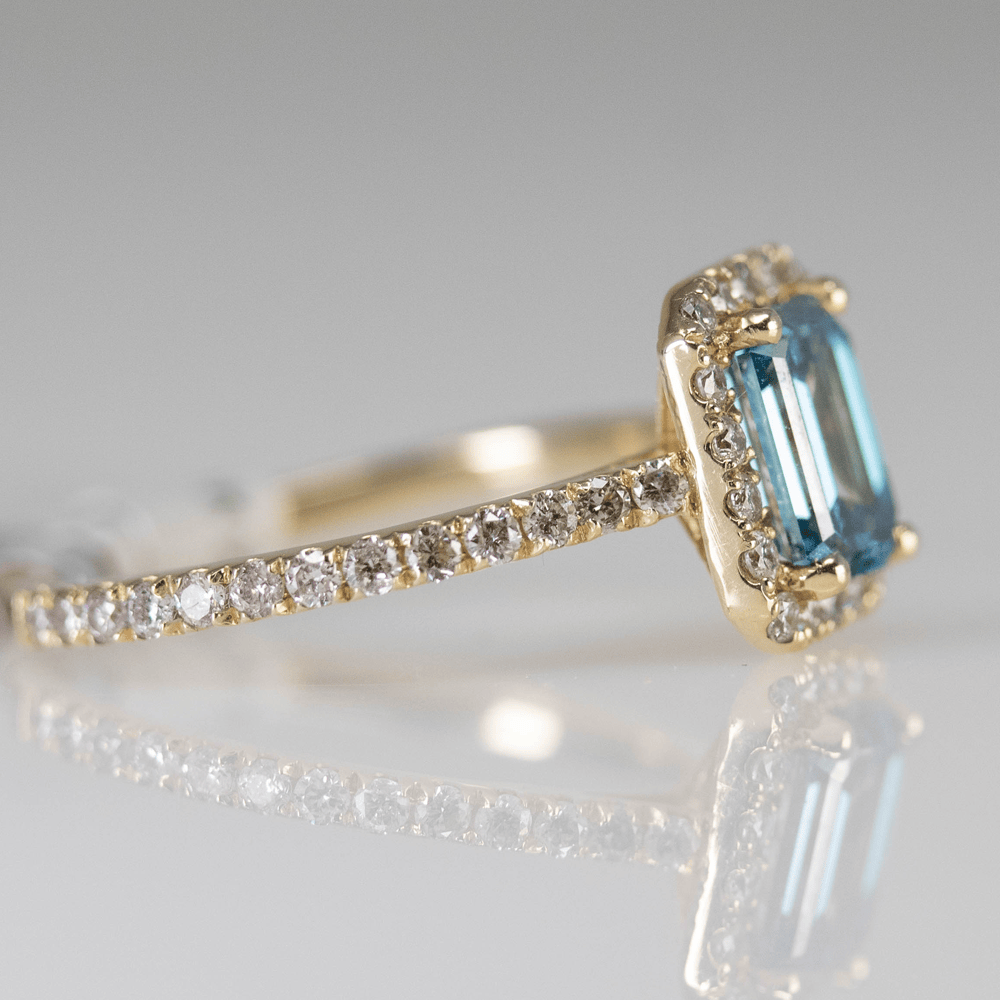 14K Blue Diamond ring Gold & Silver Pawn Shop