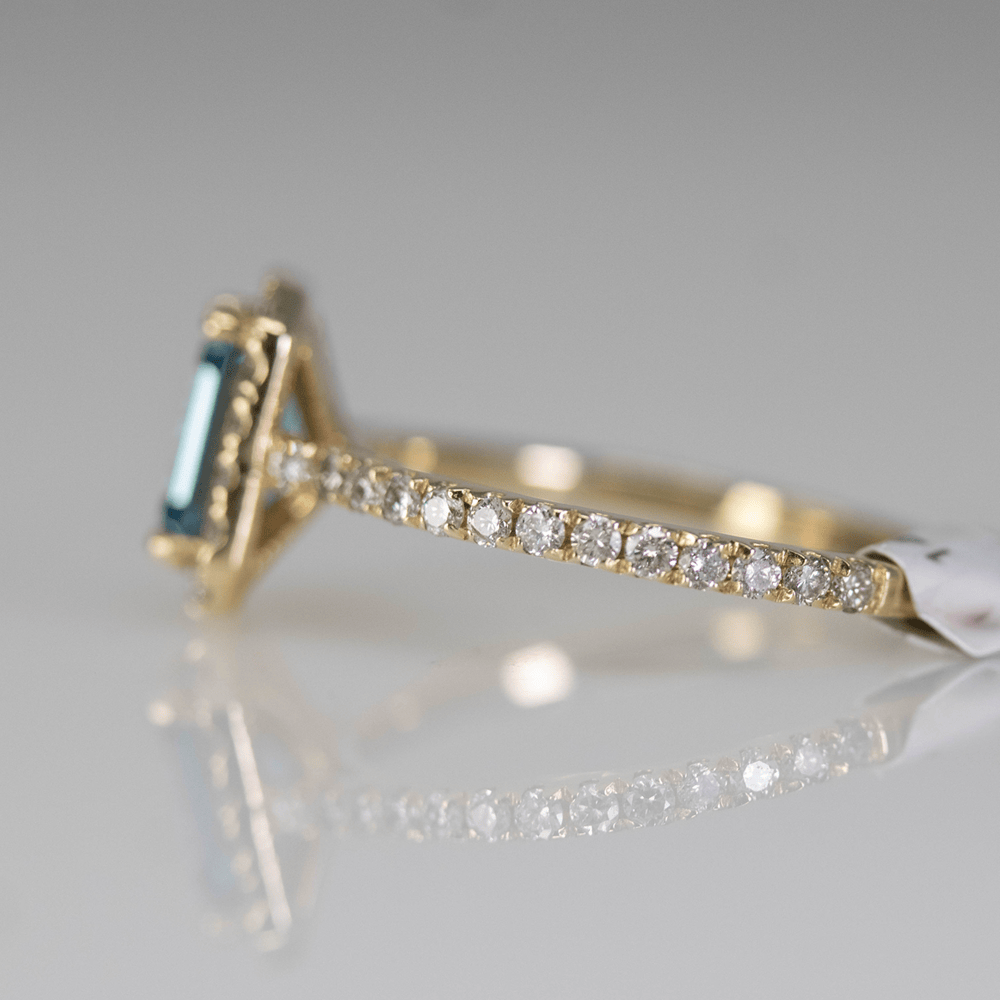 14K Blue Diamond ring Gold & Silver Pawn Shop