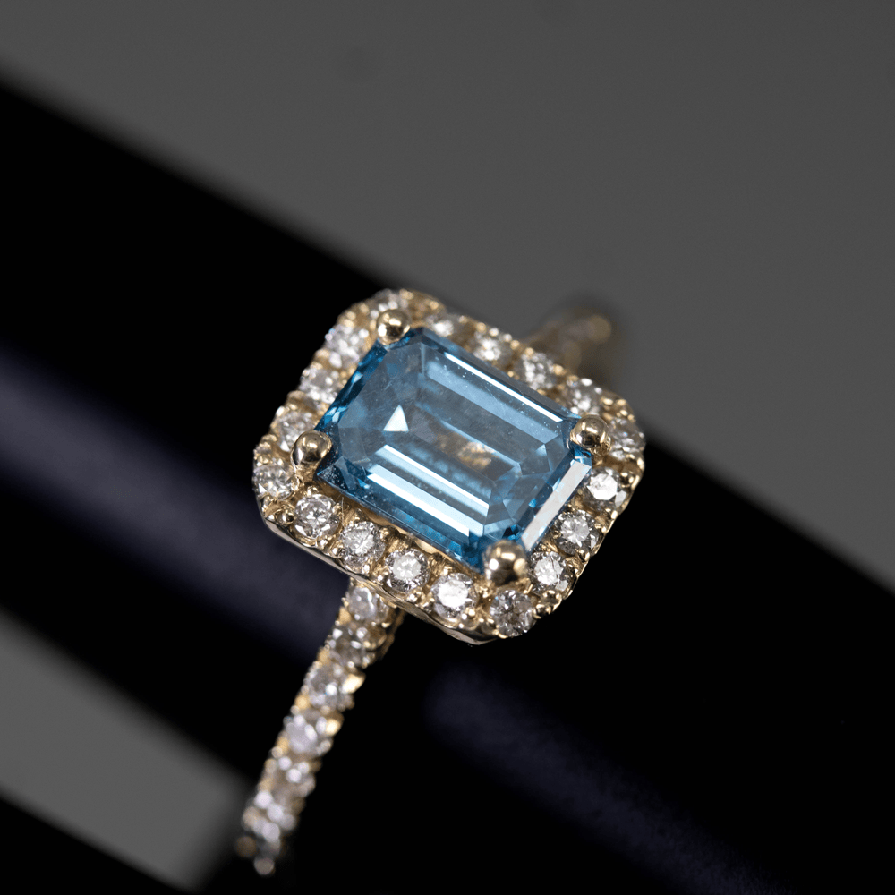 14K Blue Diamond ring Gold & Silver Pawn Shop