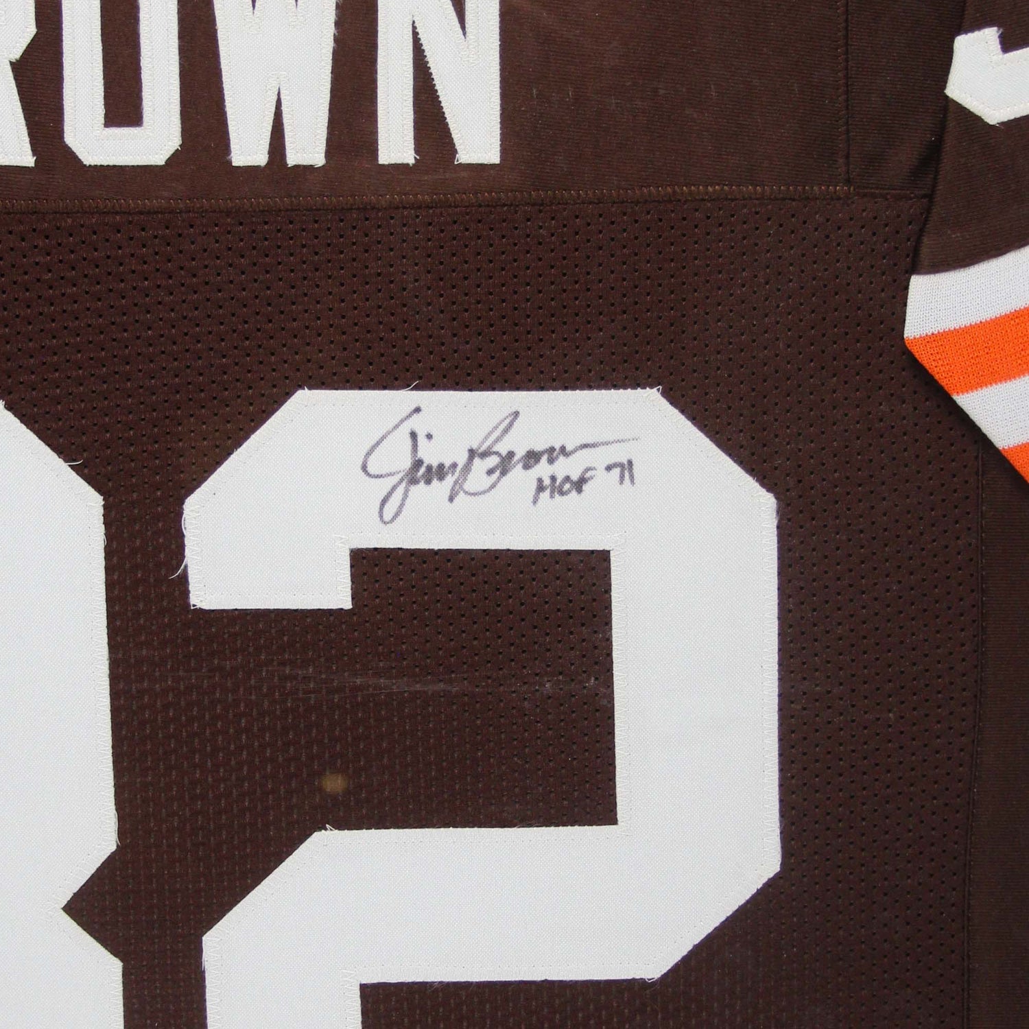 Jim Brown Signed Memorabilia Graded Global Authentic Front