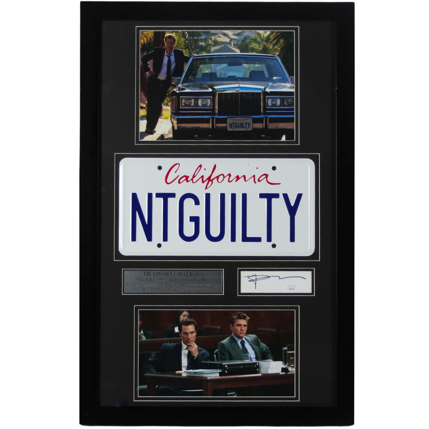 The Lincoln Lawyer Matthew McConaughey Signed Memorabilia Front