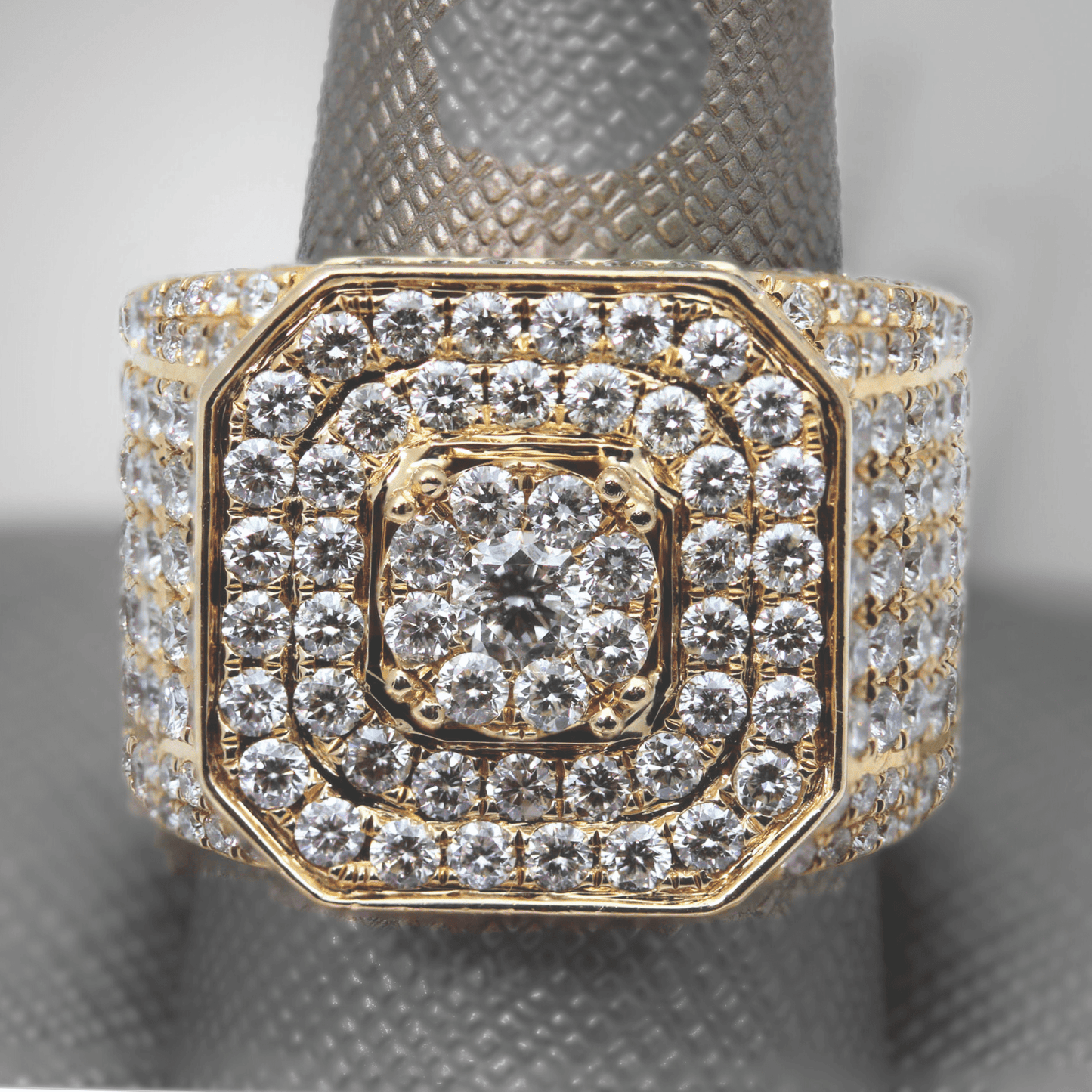 14K YG Men's Diamond Ring