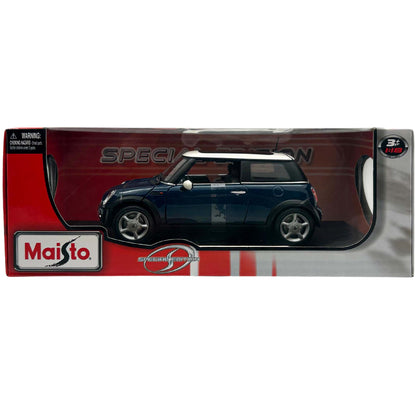  2011 Maisto Die Hard Metal Navy Blue Mini Cooper ZOOM