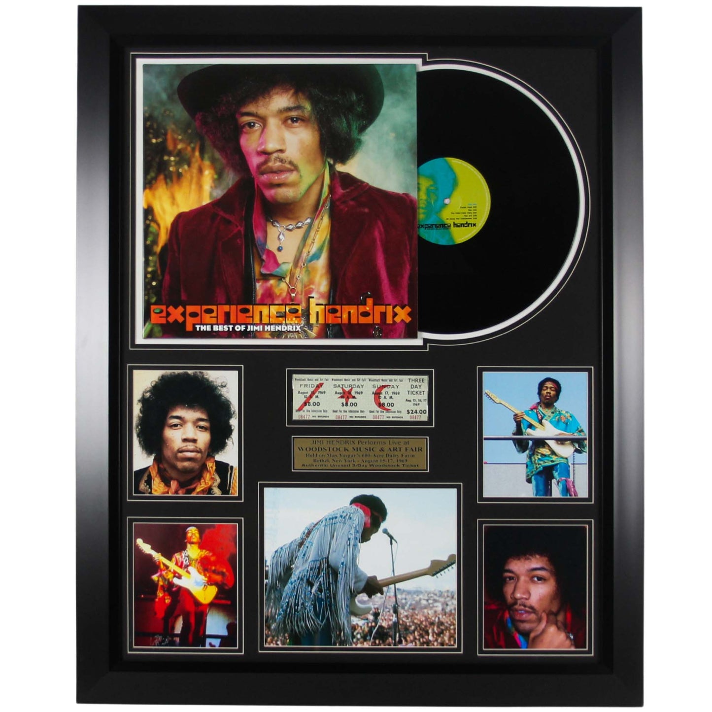 Jimi Hendrix Memorabilia Frame