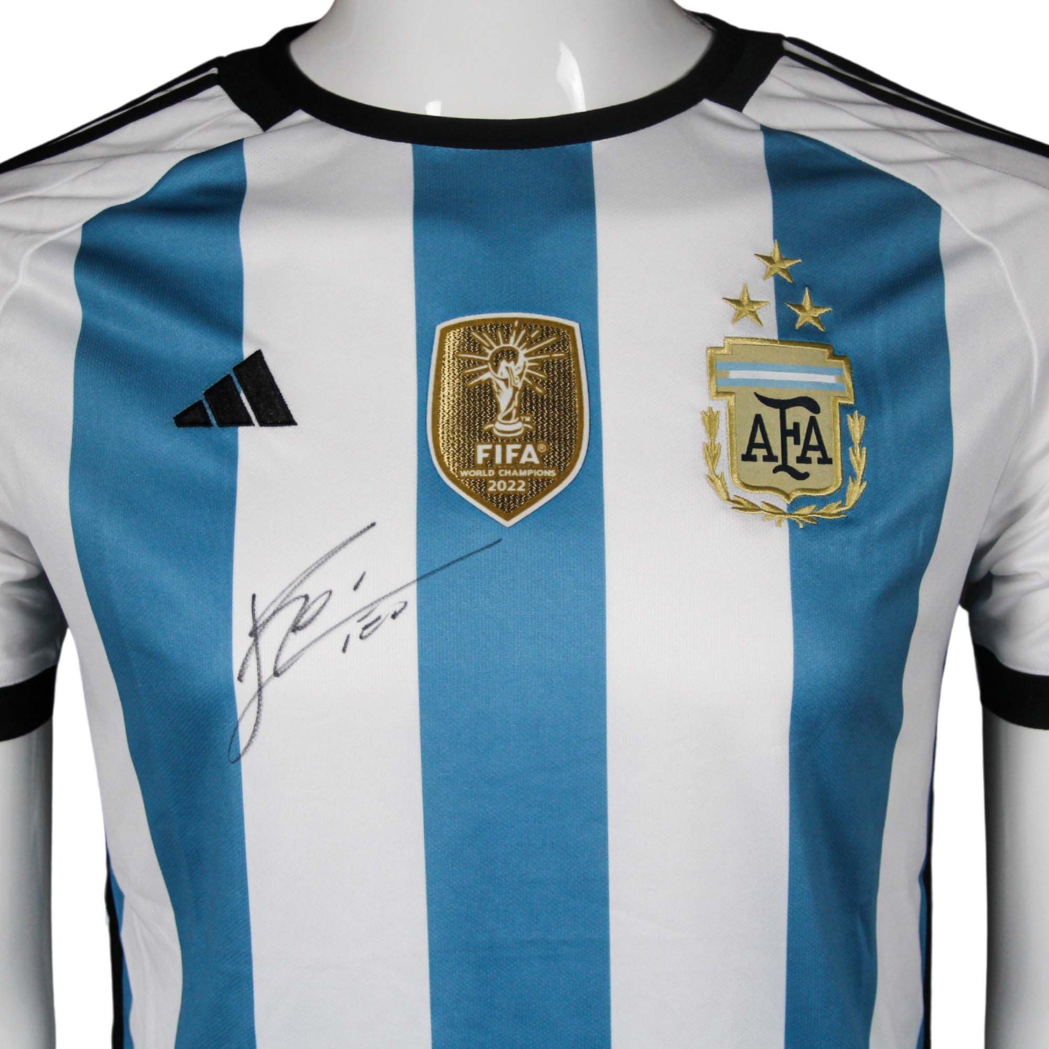 Lionel Messi Signed Stripped Jersey ZOOM