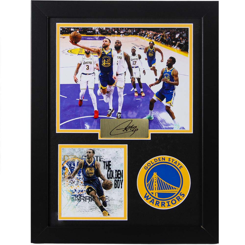 Curry Warriors autographed memorabilia
