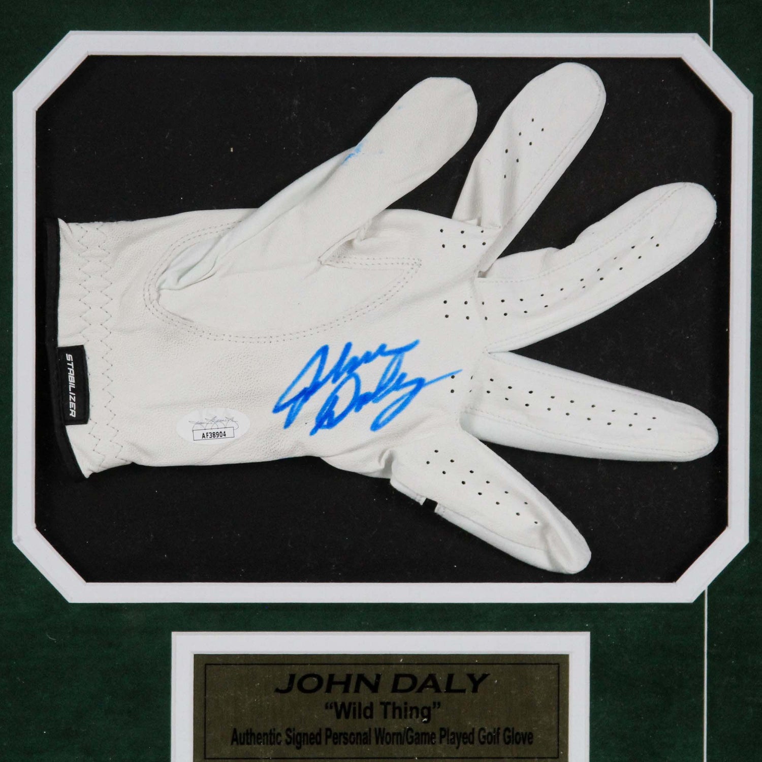 John Daly Signed Glove Memorabilia Autograph