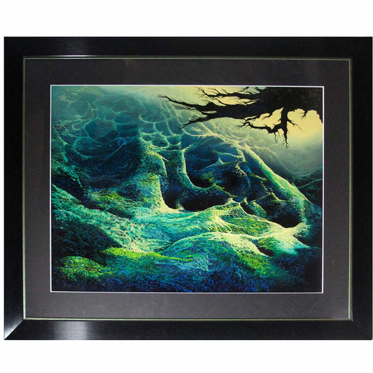 Eyvind Earle; Green Landscape Thumbnail