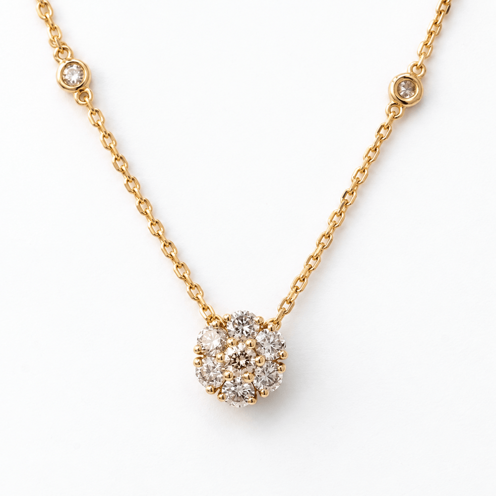 14K Yellow Gold Diamond Cluster Pendant Necklace
Gold & Silver Pawn Shop