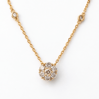14K Yellow Gold Diamond Cluster Pendant Necklace
Gold & Silver Pawn Shop