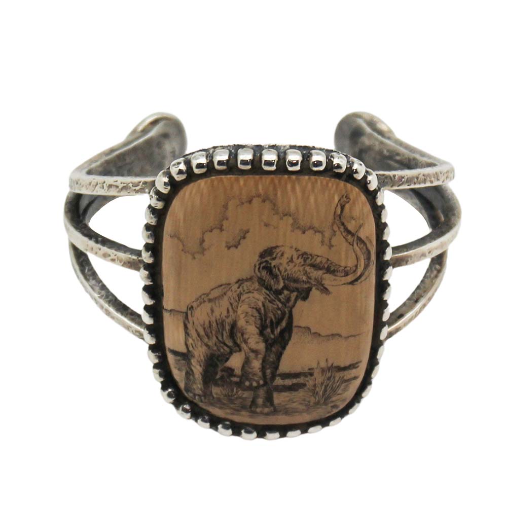 Vintage Elephant Cuff Bracelet Thumbnail