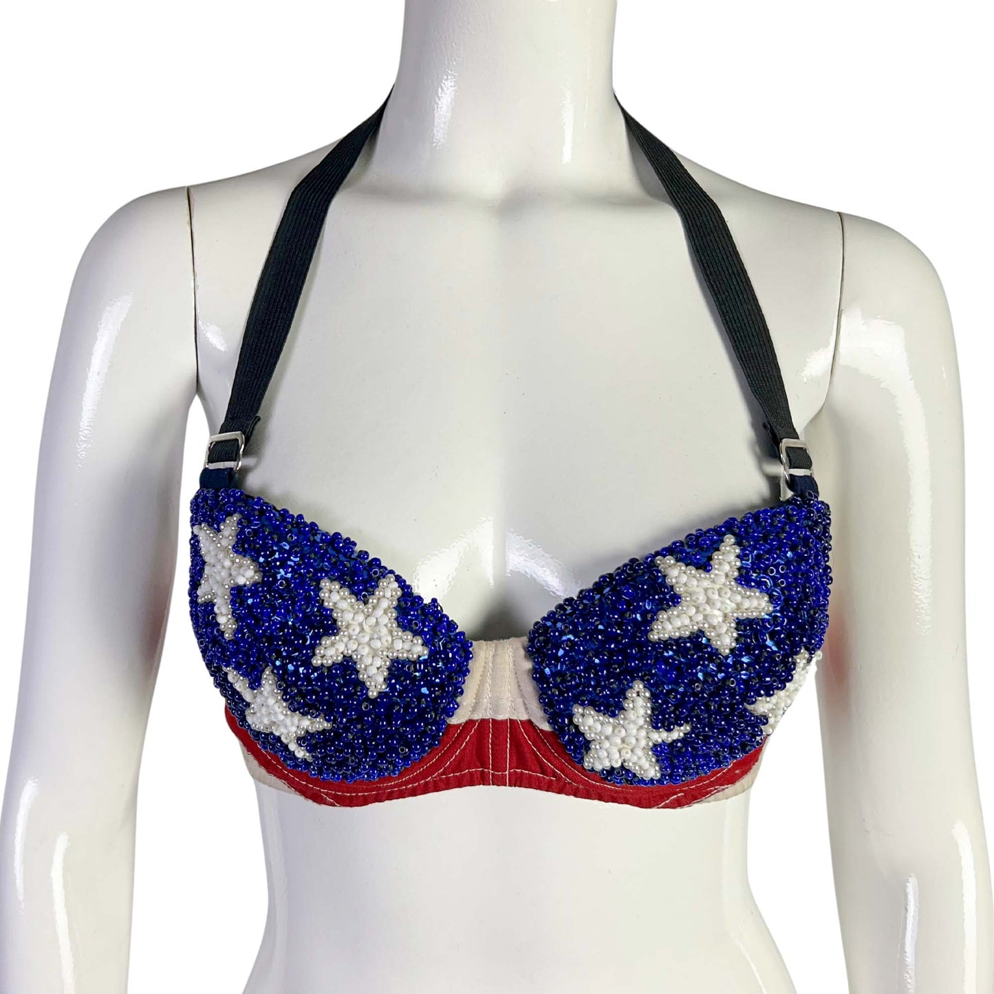 Taylor Dayne Costume Sequined Bra ZOOM