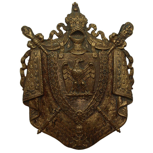 Second Empire Imperial Guard Chasseurs a Cheval Musicians Sabretache Emblem Thumbnail