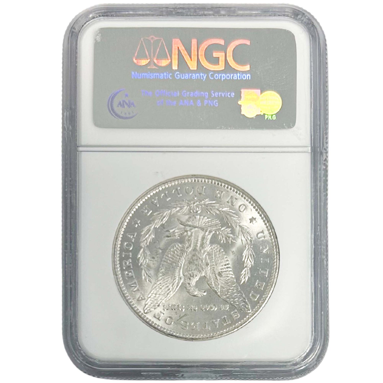 1885 O Morgan Silver Dollar Graded NCGS  Back 