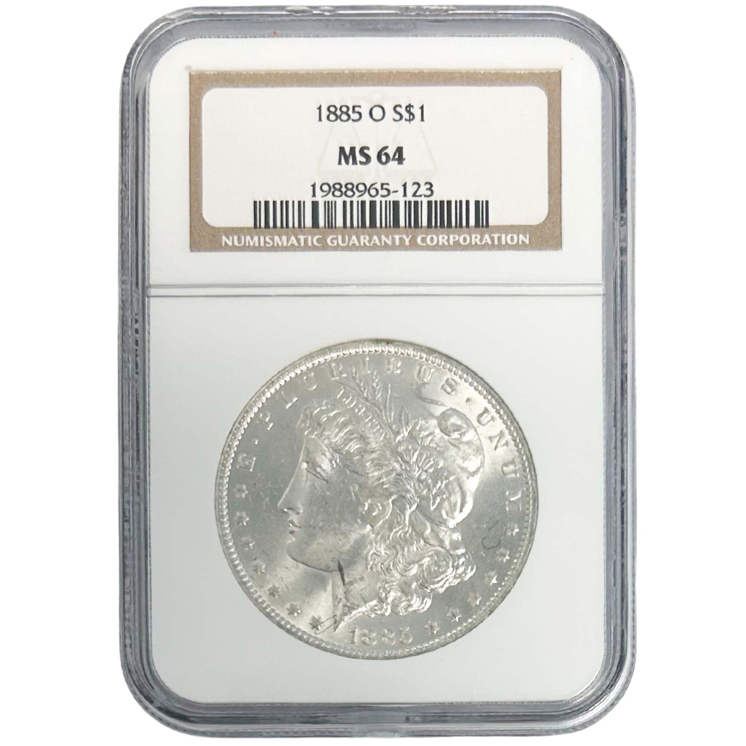 1885 O Morgan Silver Dollar Graded NCGS  ZOOM