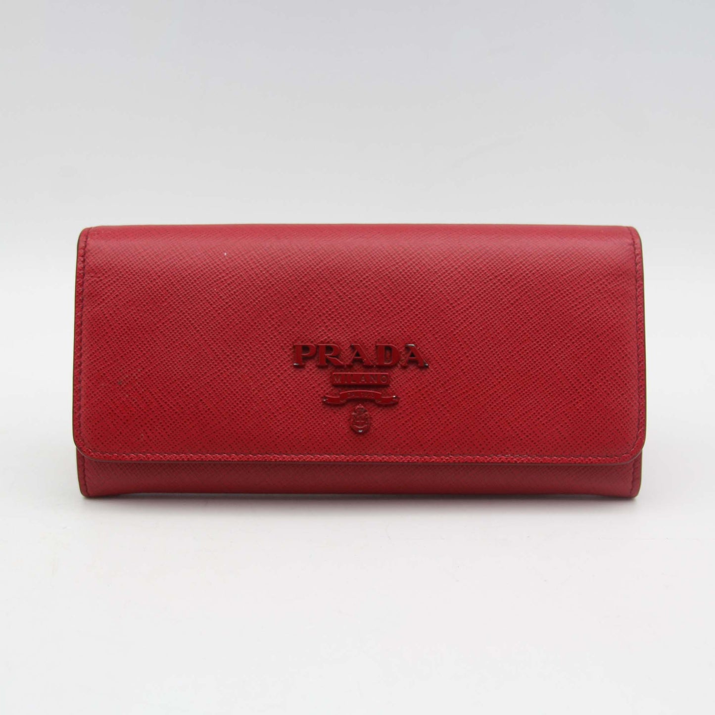 Prada Milano Red Wallet Front 