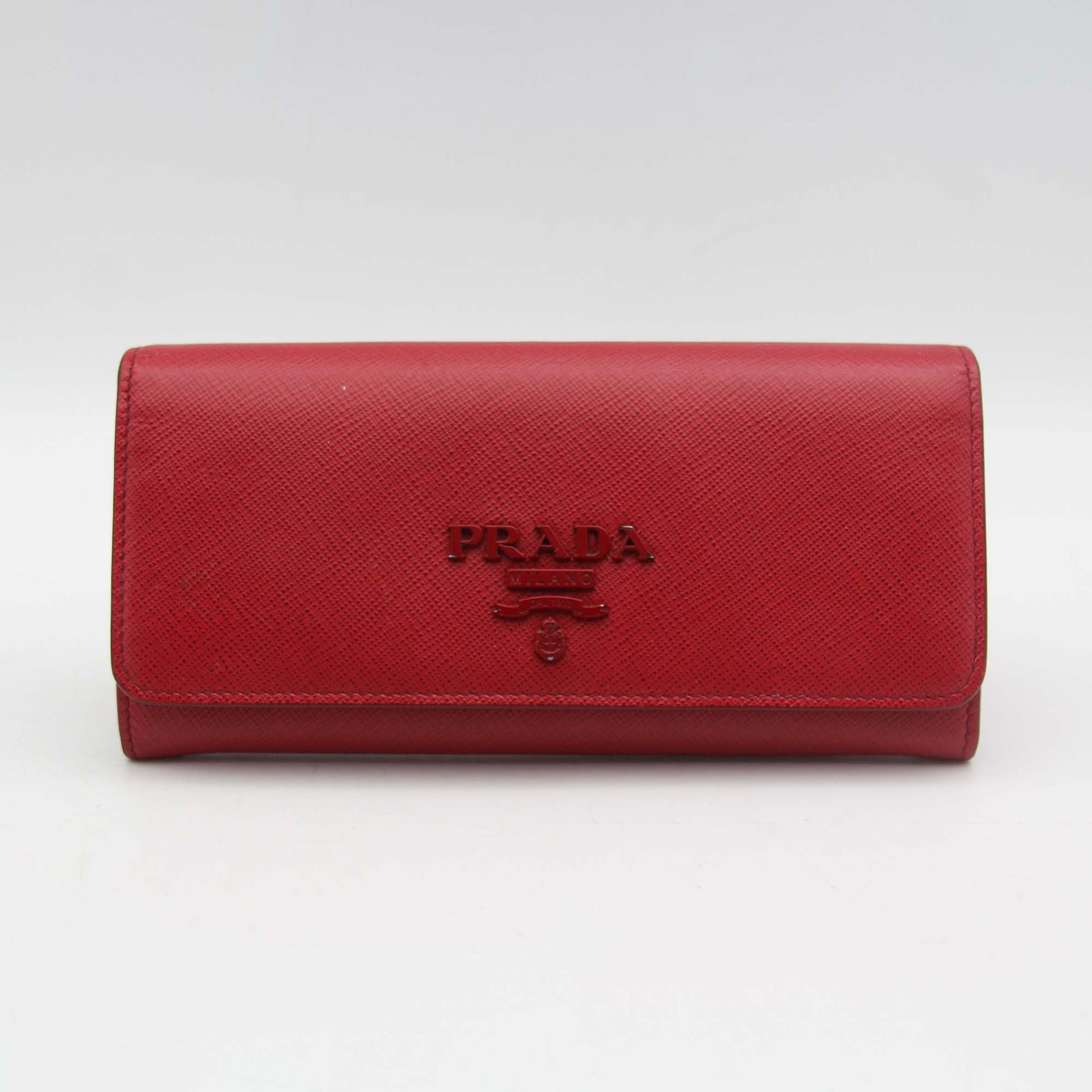 Prada Milano Red Wallet Front 