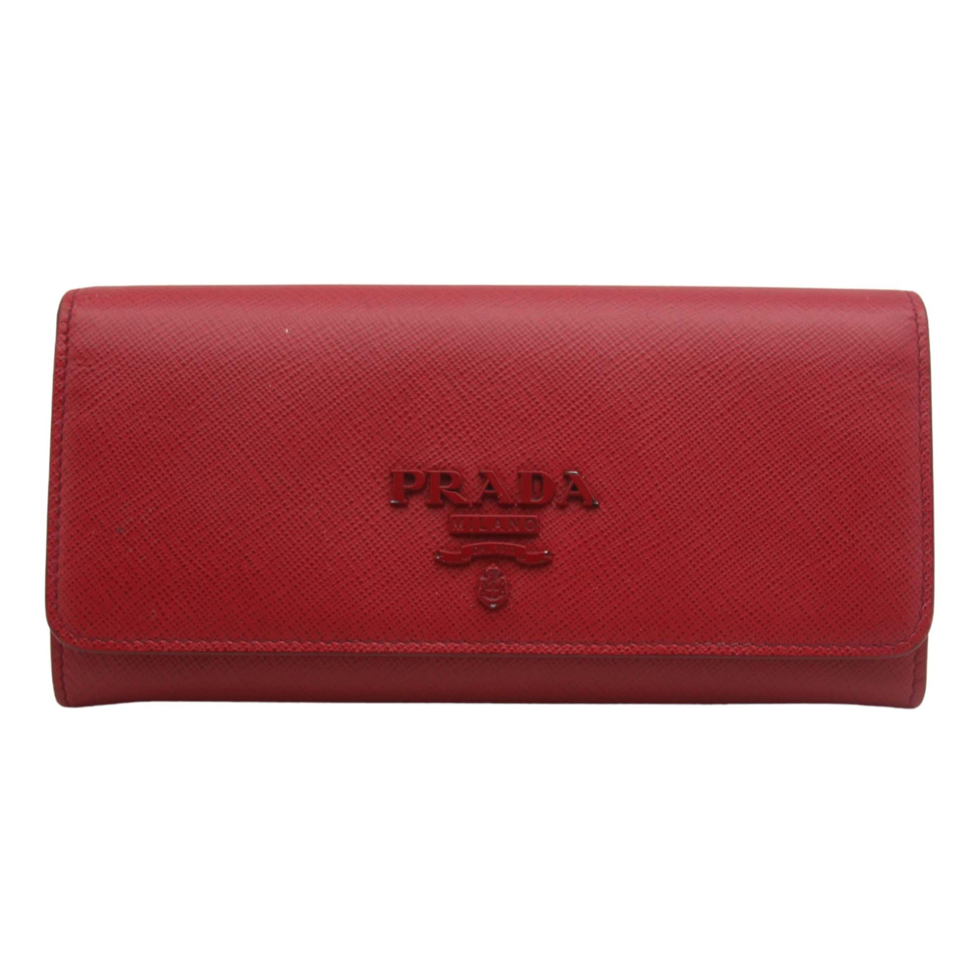 Prada Milano Red Wallet ZOOM