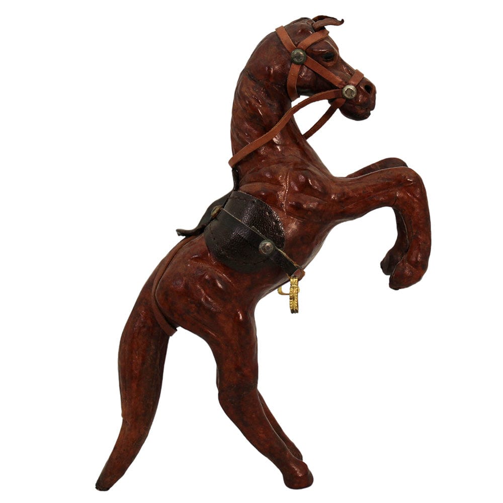 Folk Art Sculpture Leather Horse Thumbnail 